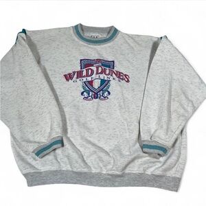 Vintage 90s Wild Dunes Golf Links‎ Crewneck Sweatshirt Gray Size XL